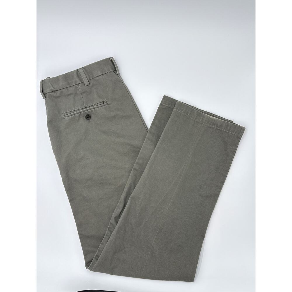 Haggar gray green dress pants tag size 34 x 34. Measures 35” x 34” x 12.5” I